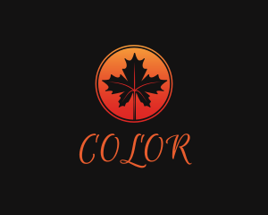 Elegant Maple Leaf Logo