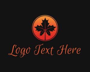 Elegant Maple Leaf Logo