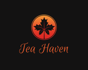 Elegant Maple Leaf logo design