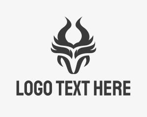Black And White - Black Dragon Tattoo logo design