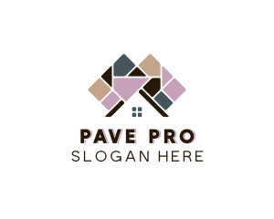 House Roof Paving logo design