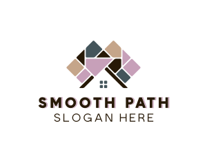 Paving - House Roof Paving logo design