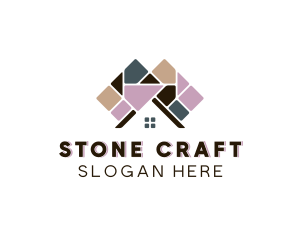 Paver - House Roof Paving logo design