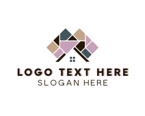 Pavement - House Roof Paving logo design