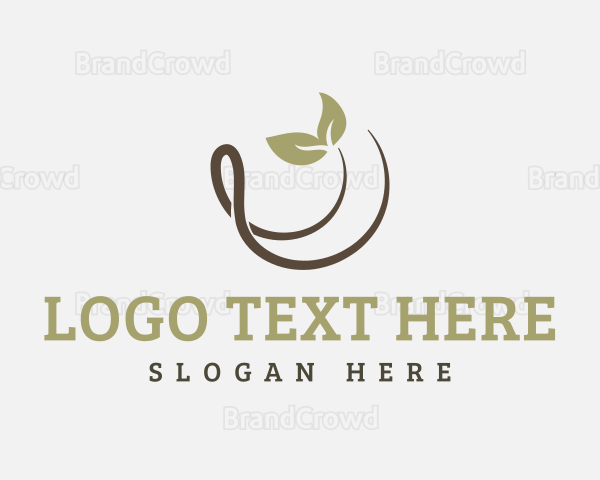 Simple Leaf Sprout Logo