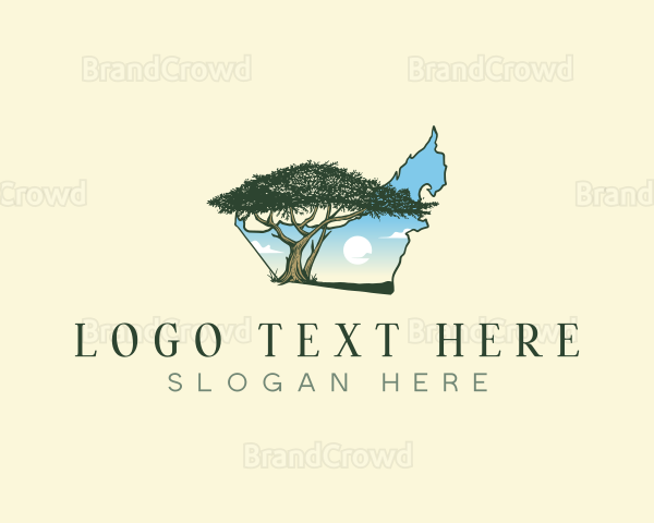 Nature Acacia Tree Logo