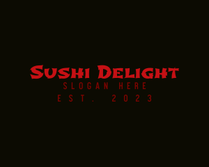 Sushi Bar - Asian Japanese Business logo design