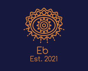 Egyptian - Tribal Floral Eye logo design