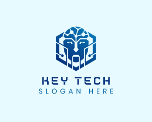 Hexagon Cyber Tech AI logo design