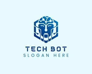 Hexagon Cyber Tech AI logo design