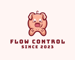 Game Controller Pig logo design