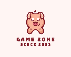 Game Controller Pig logo design