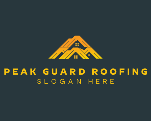 Roof House Maintenance logo design