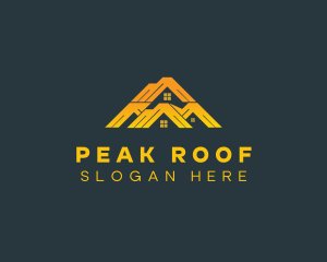 Roof House Maintenance logo design