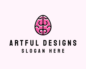 Smart Brain Egg logo design