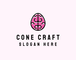 Smart Brain Egg logo design