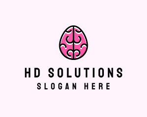 Smart Brain Egg logo design