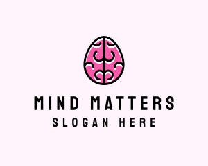 Neurologist - Smart Brain Egg logo design