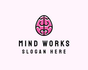 Smart Brain Egg logo design