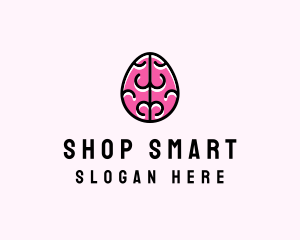 Smart Brain Egg logo design