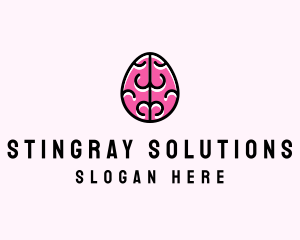 Smart Brain Egg logo design