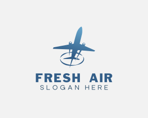 Flying Aircraft Airplane logo design