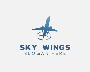 Aircraft - Flying Aircraft Airplane logo design