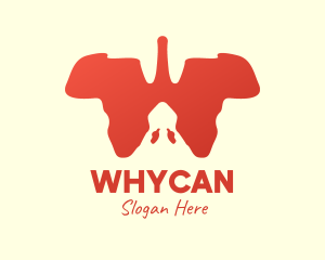 Body Organ - African Continent Lungs logo design