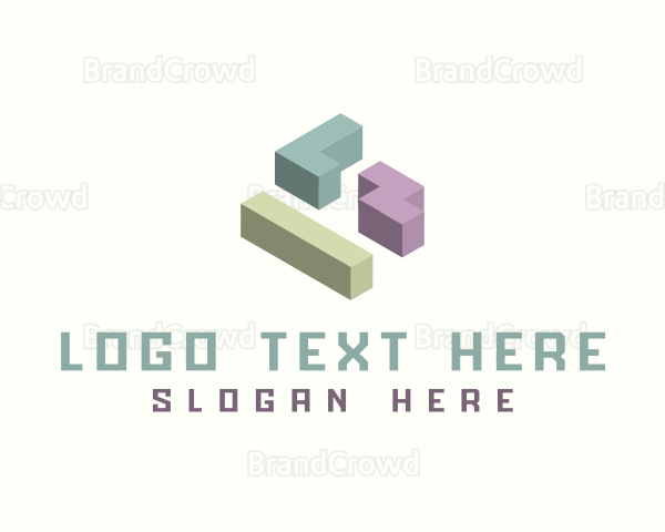 3D Gaming Blocks Logo