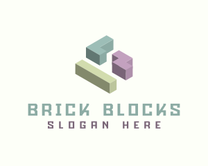 Blocks - 3D Gaming Blocks logo design