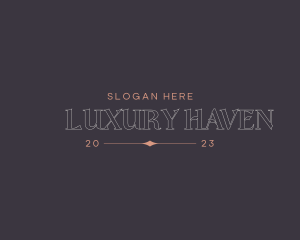 Expensive Luxury Boutique logo design