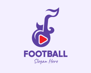 Violet - Music Media Player logo design