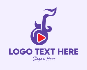 Video Player - Music Media Player logo design