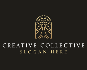 Natural Tree Flower logo design