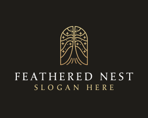 Natural Tree Flower logo design