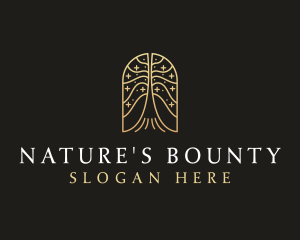 Natural Tree Flower logo design