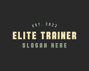 Simple Masculine Gym logo design