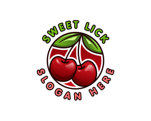 Sweet Cherry Fruit  logo design