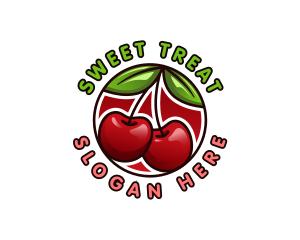 Sweet Cherry Fruit  logo design