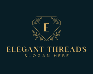 Diamond Floral Jeweler logo design