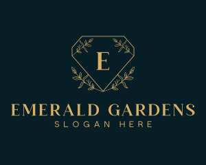 Diamond Floral Jeweler logo design