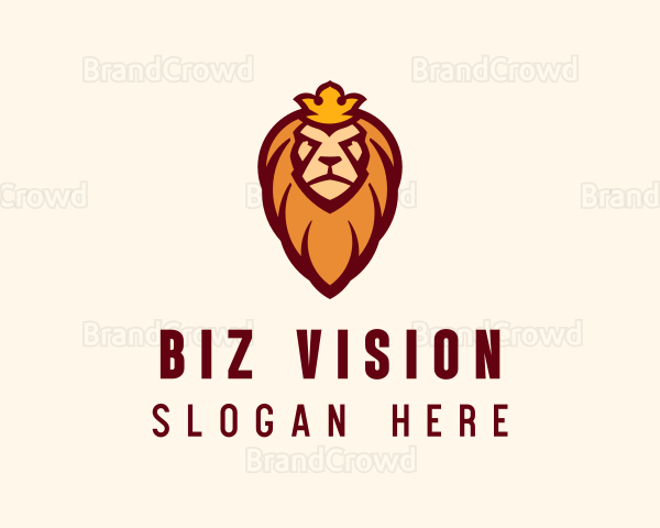 Lion Crown Animal Logo