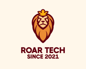 Roar - Lion Head King logo design