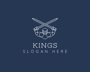 Medieval King Knight logo design