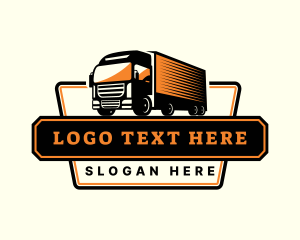 Transport Truck Logistic Logo