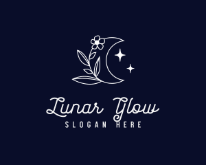 Lunar Flower Decor logo design