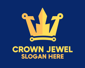 Crown - Energy Tech King Crown logo design