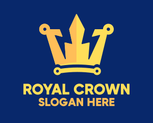 King - Energy Tech King Crown logo design