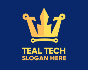 Energy Tech King Crown logo design