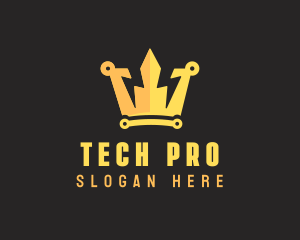 Tech - Energy Tech Crown logo design